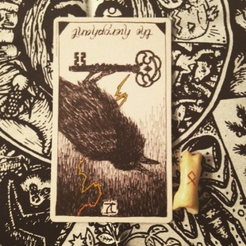 The Hierophant Reversed with Othala